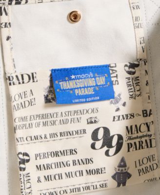 Thanksgiving Day Parade 2025 Large Wax Coated Tote Bag, Macy's Exclusive