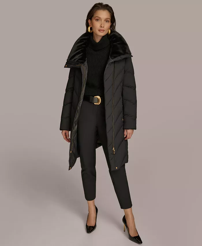 Women's Stretch Zip Closure Coat - thumbnail 8