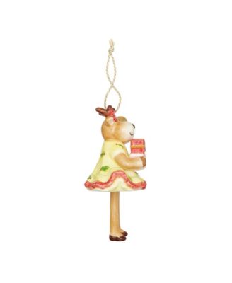 Kit Kemp Christmas Bell Reindeer Ornament