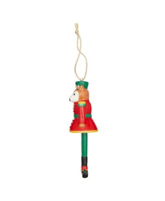 Kit Kemp Christmas Bell Fox Nutcracker Ornament