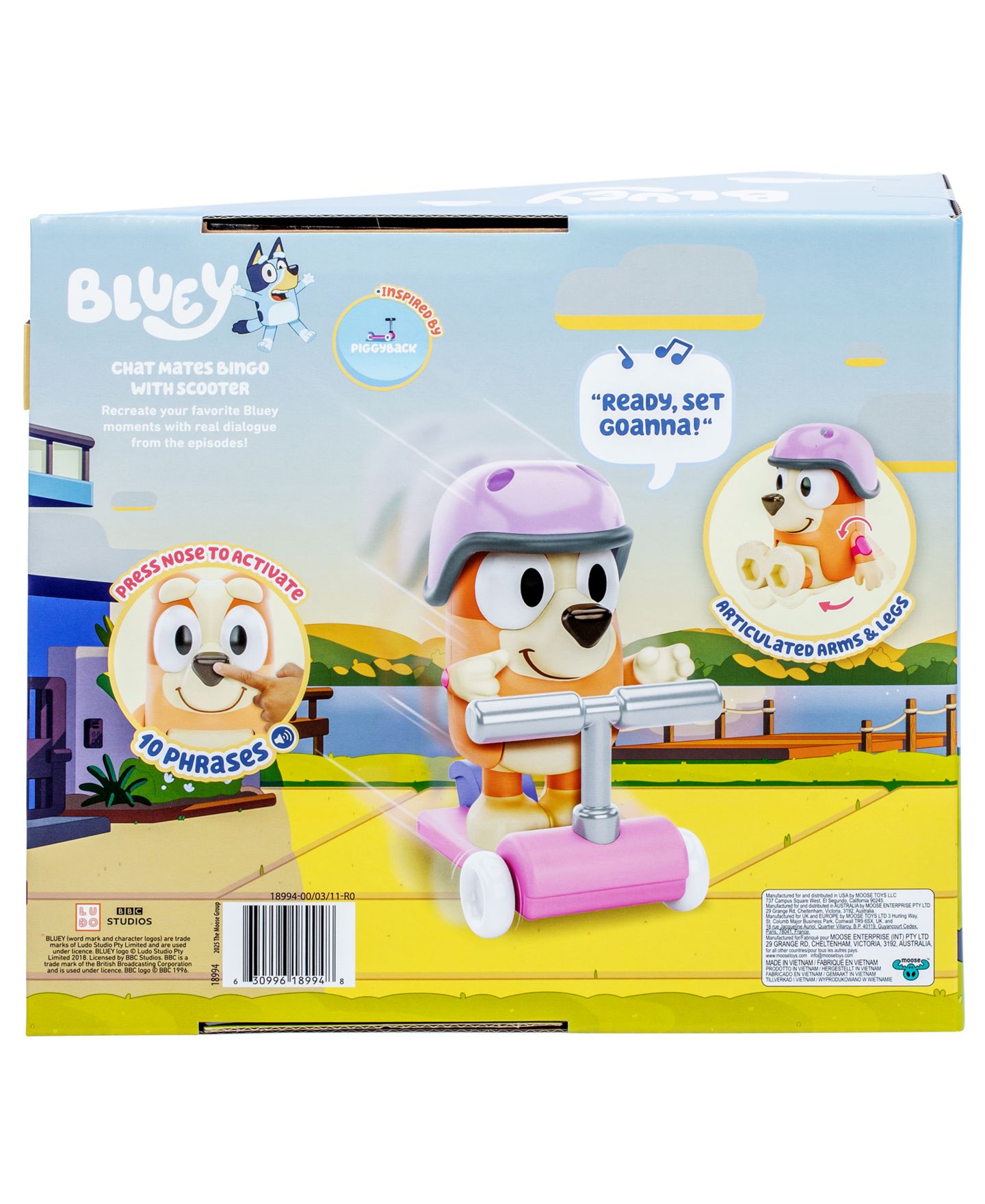 Детские фигурки Bluey Chat Mates Bingo Figure Scooter — фото 4