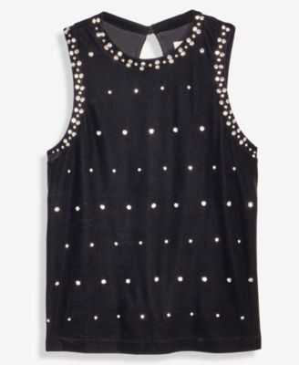 Women's Velvet Embellished Tank Top, Macy's Exclusive