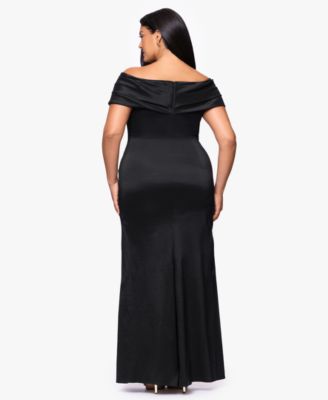 Plus Size Off-The-Shoulder Dress