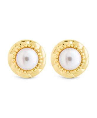 Eudora Cultivated Pearl Stud Earrings