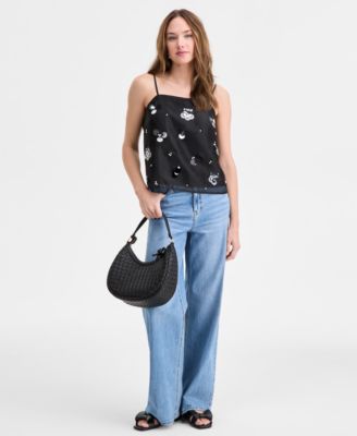 On 34th - Women's Embellished Organza Tank