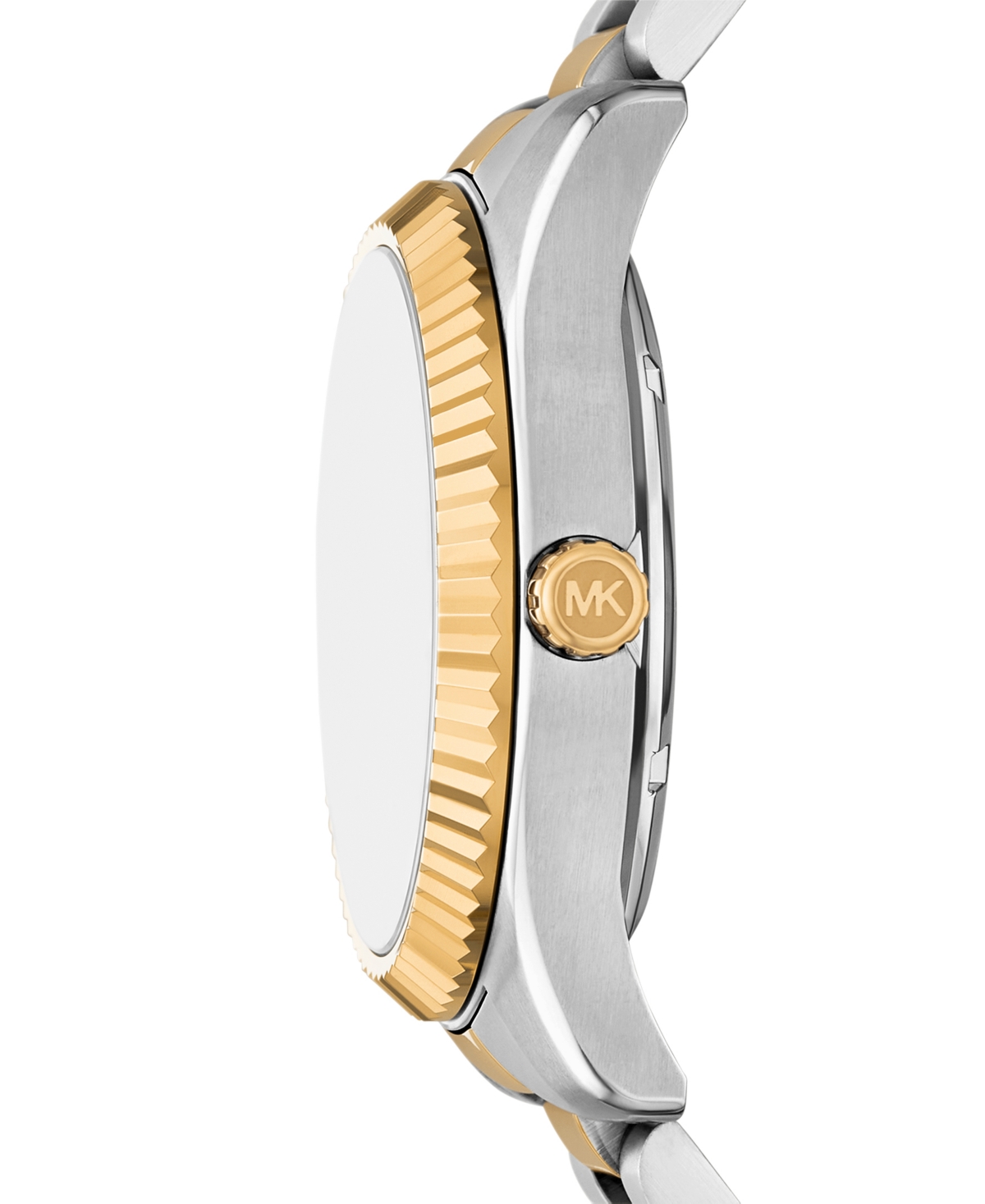 Michael Kors Men's Lexington Automatic Two-tone Stainless Steel Watch, 45mm In Metallic
