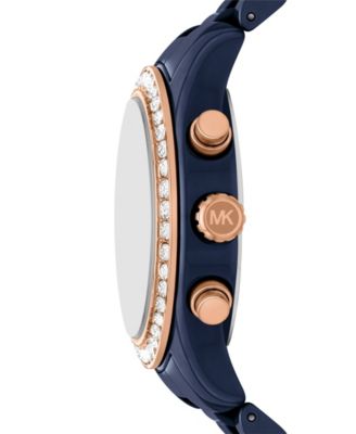 Women's Lexington Chronograph Navy Ceramic Watch, 38mm