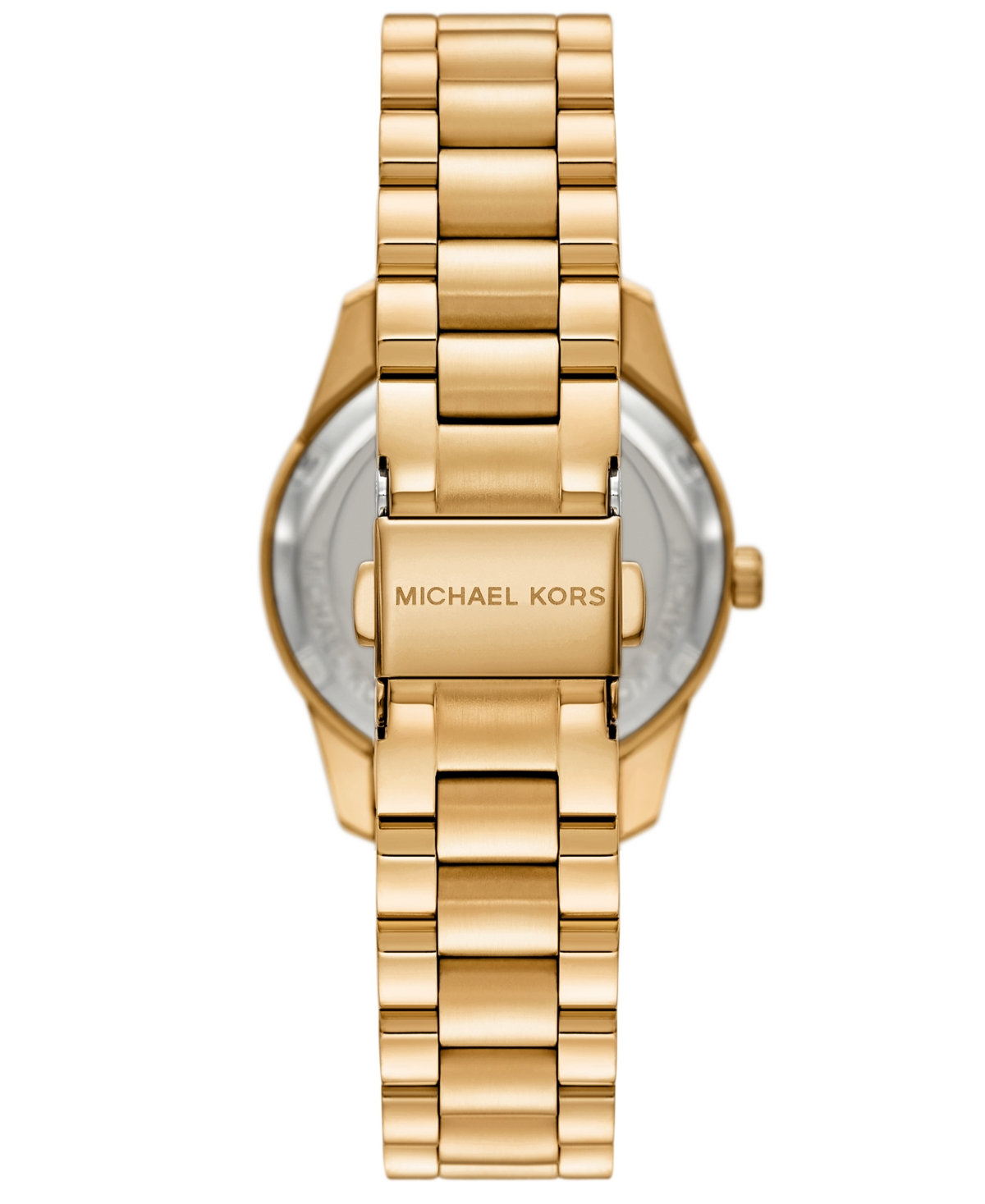 Michael Kors Women's Lexington Multifunction Gold-tone Stainless Steel Watch, 34mm In Gold