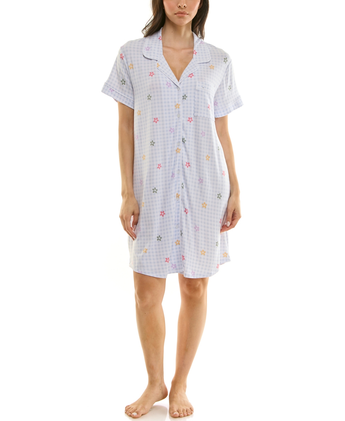 Derek Heart Women's Printed Sleepshirt In Blue