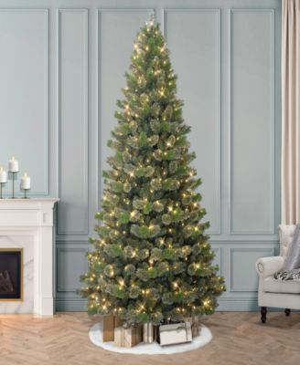 Puleo 9' Pre-Lit Artificial Oklahoma Pine Tree