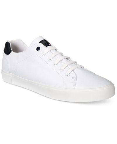 Tommy Hilfiger Men's Pawley Low-Top Chambray Sneakers, Only at Macy's
