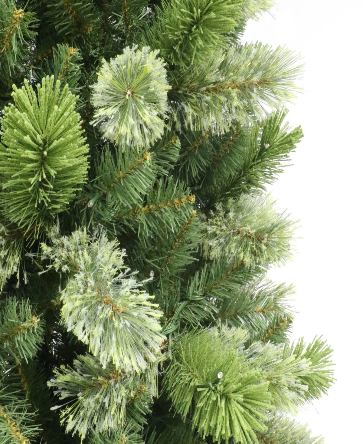 Puleo 7.5' Pre-lit Artificial Slim Oklahoma Pine Tree In Green