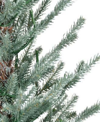 Puleo 2' Pre-Lit Artificial Potted Arctic Fir Tree