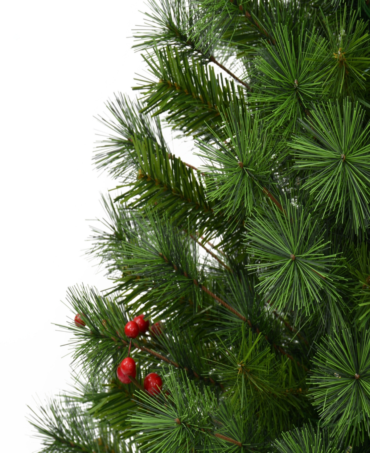 Puleo International Puleo 3.5' Artificial Pre-lit Potted Adorned Tree In Green