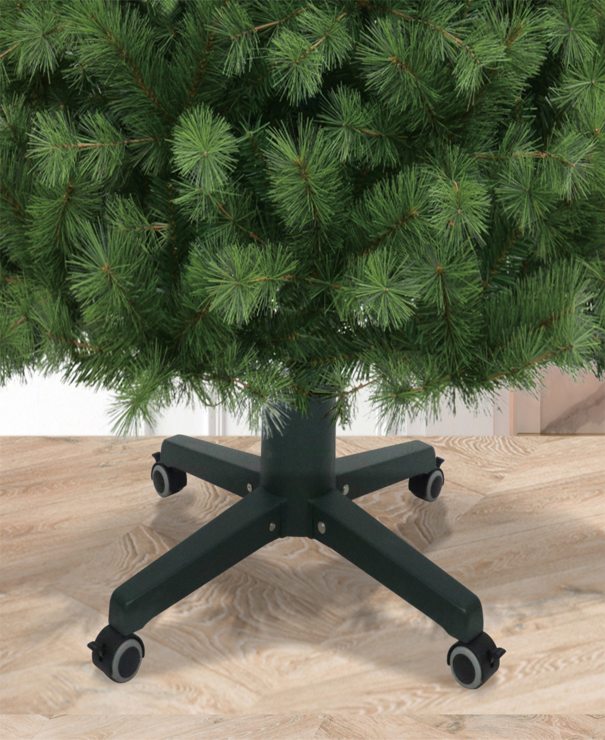 Puleo 21" Lockable Artificial Tree Stand In Green
