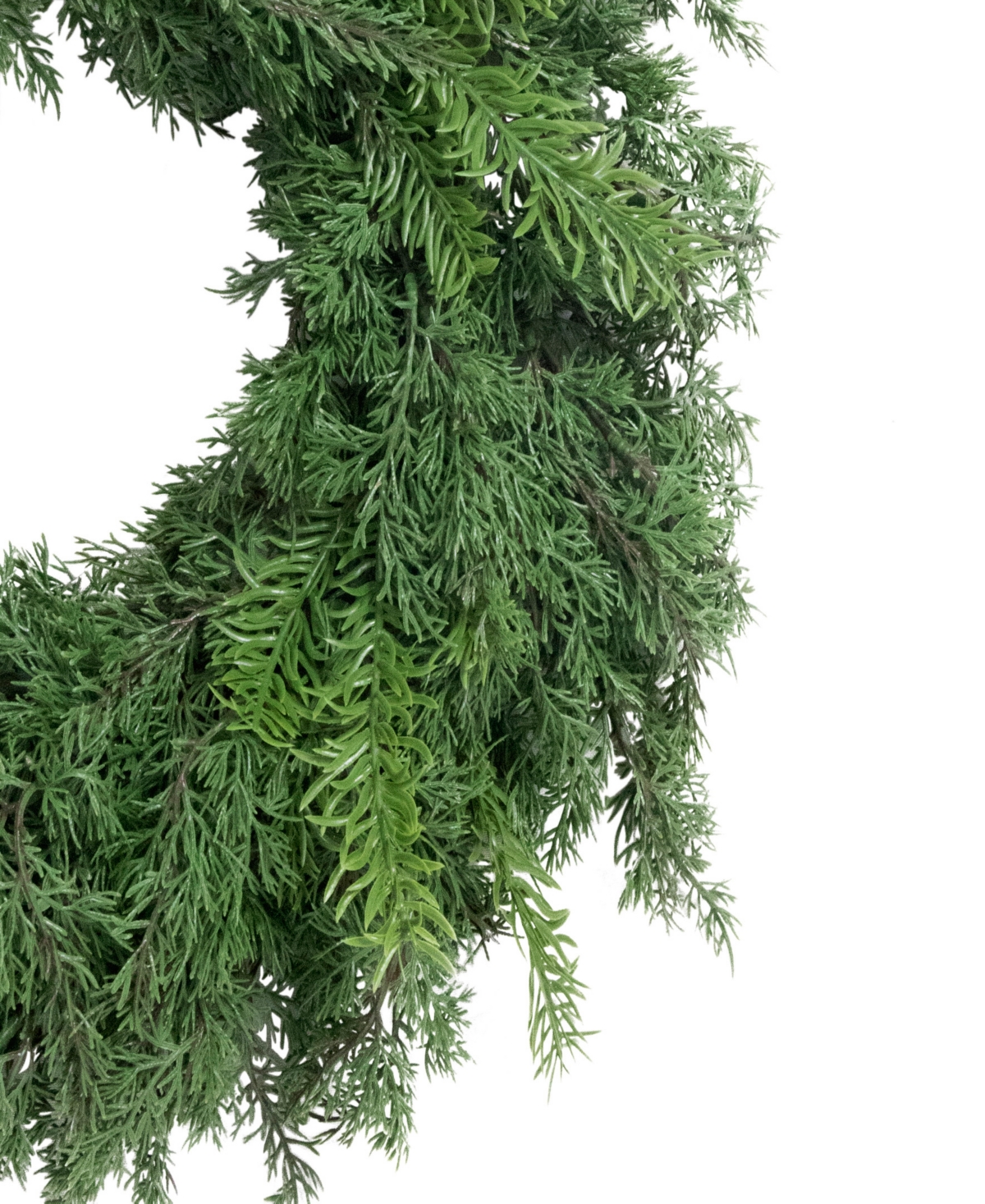 Puleo 24" Artificial Christmas Wreath With Branch Tips In Green