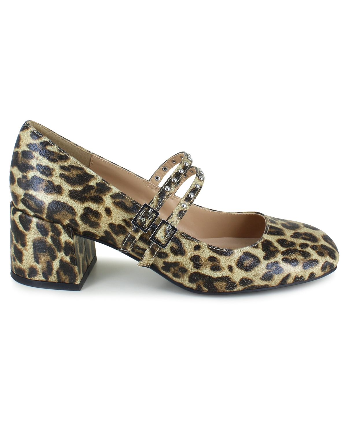 Kenneth Cole Reaction Women's Leeann Studs Mary-jane Pumps In Brown