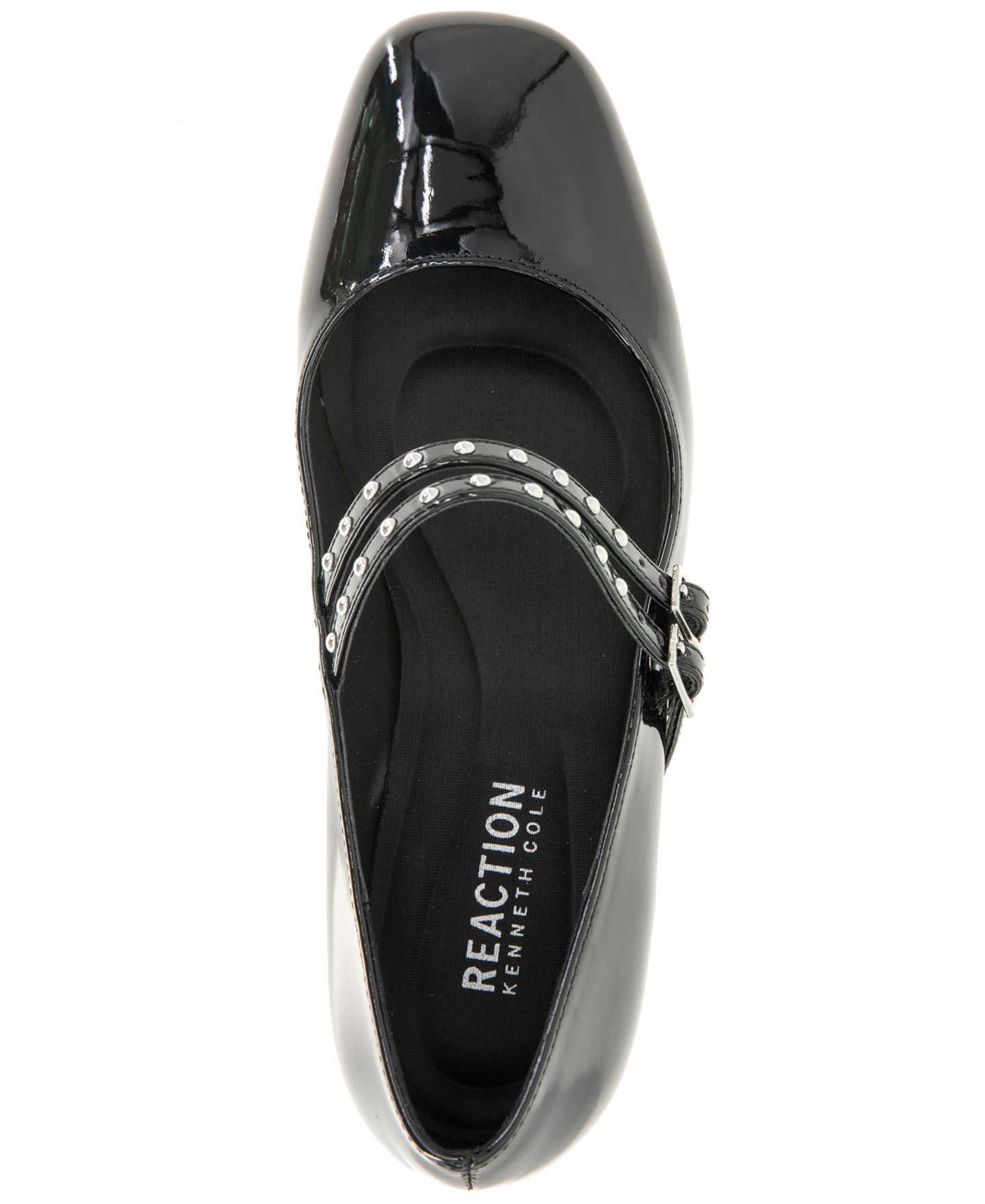 Женские туфли Kenneth Cole Reaction Leeann Studs Mary-Jane Pumps, цвет: Чёрный лаковый — фото 4