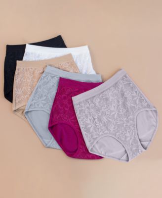 Women's Breathe Lace High-Rise Brief Underwear DFCLBF