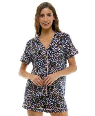 Women's Printed Top and Shorts Set