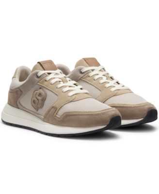 Hugo Boss - Men's Double B Monogram Suede Trainers