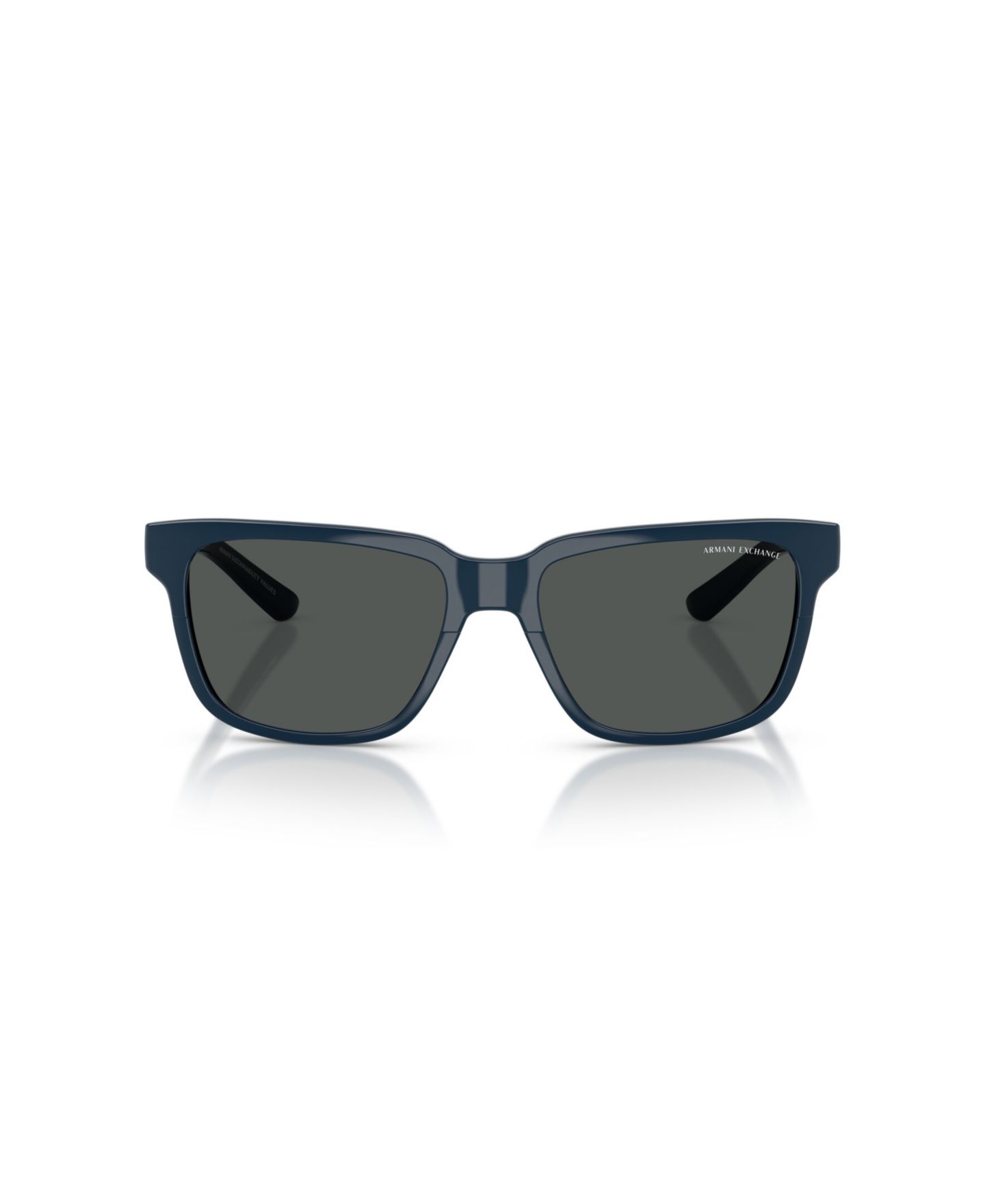 Солнцезащитные очки Armani Exchange Unisex Sunglasses, AX4026S, цвет: Блестящий тёмно-синий — фото 2