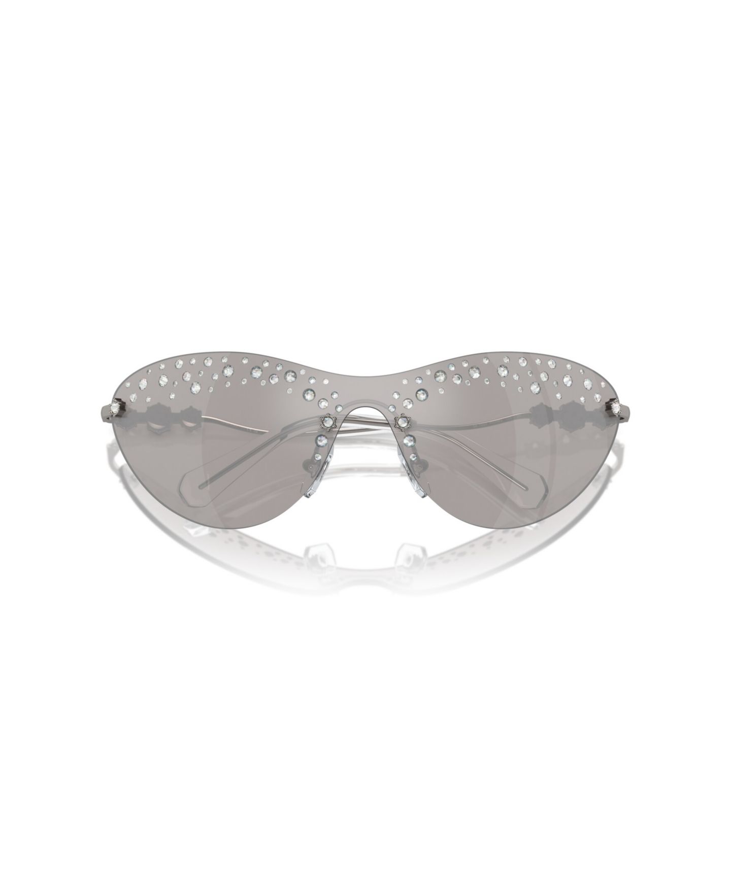 Женские солнцезащитные очки Swarovski Sunglasses, Sk7023, цвет: Графитовый металлик — фото 5