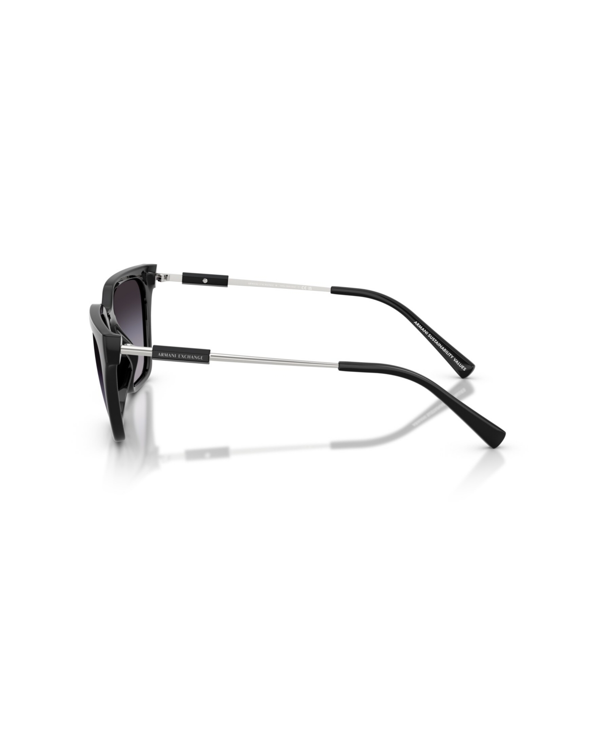 Armani Exchange Ax 4158s 81588g 55mm Womens Cat-eye Sunglasses In Black