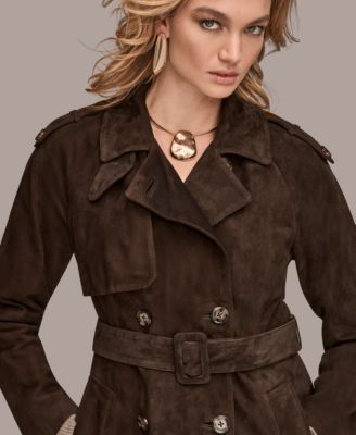 Women's Double Breasted Belted Trench Coat
