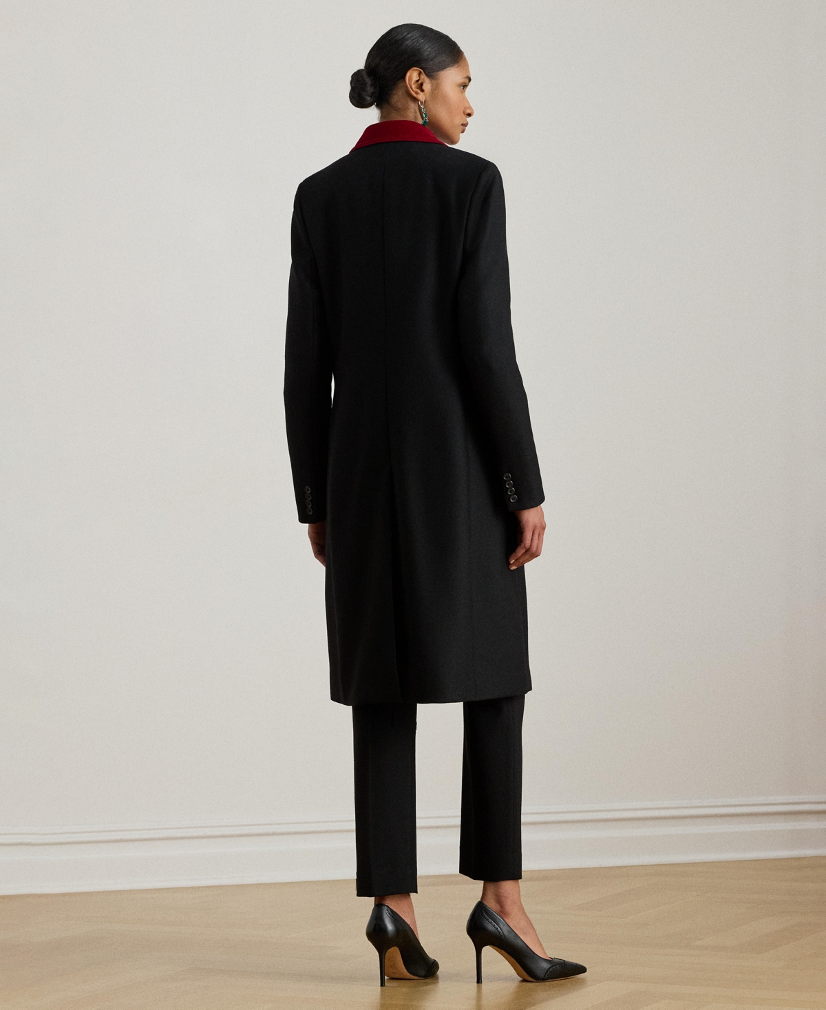 Lauren Ralph Women's Double Breasted Long Sleeve Coat