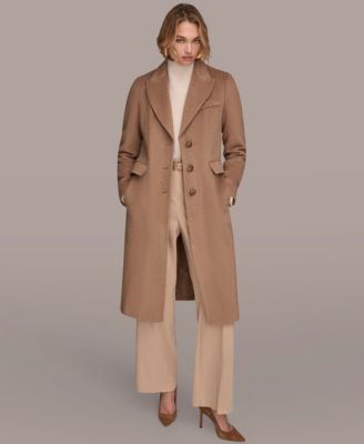 Women's Single-Breasted Stitch Trimmed Coat