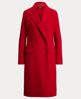 Women's Double Breasted Long Sleeve Coat