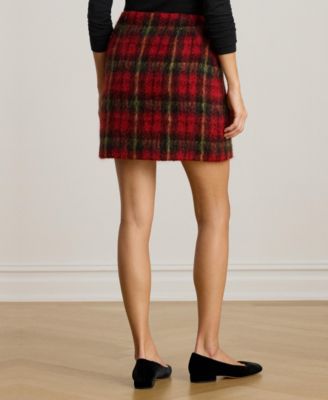 Women's Plaid Pencil Mini Skirt