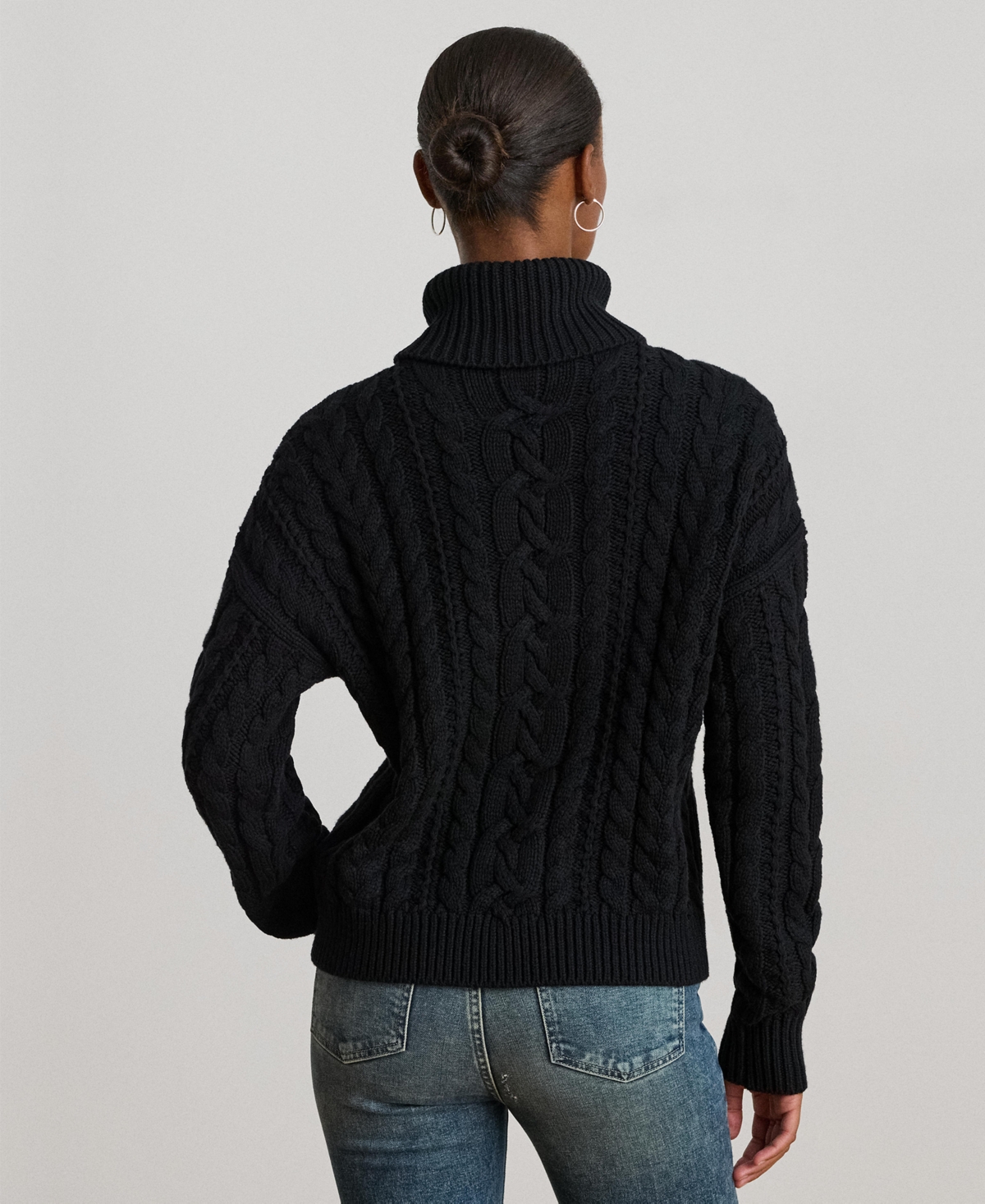 Ralph Lauren Women's Turtleneck Sweater In Black