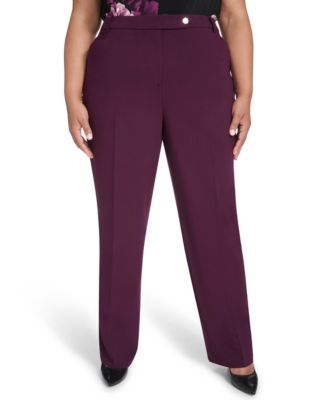 Plus Size High Rise Modern Fit Pants