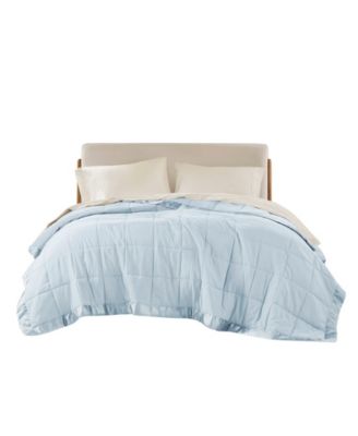 Windom Lightweight Down Alternative Satin Trim Blanket, King