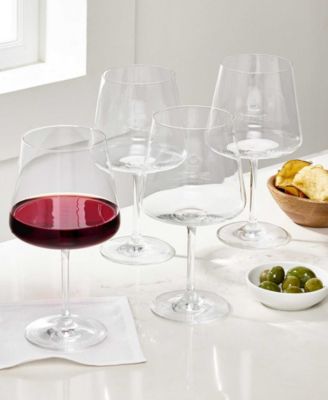 Flur Red Wine Glasses, Set of 4, Exclusively at Macy’s