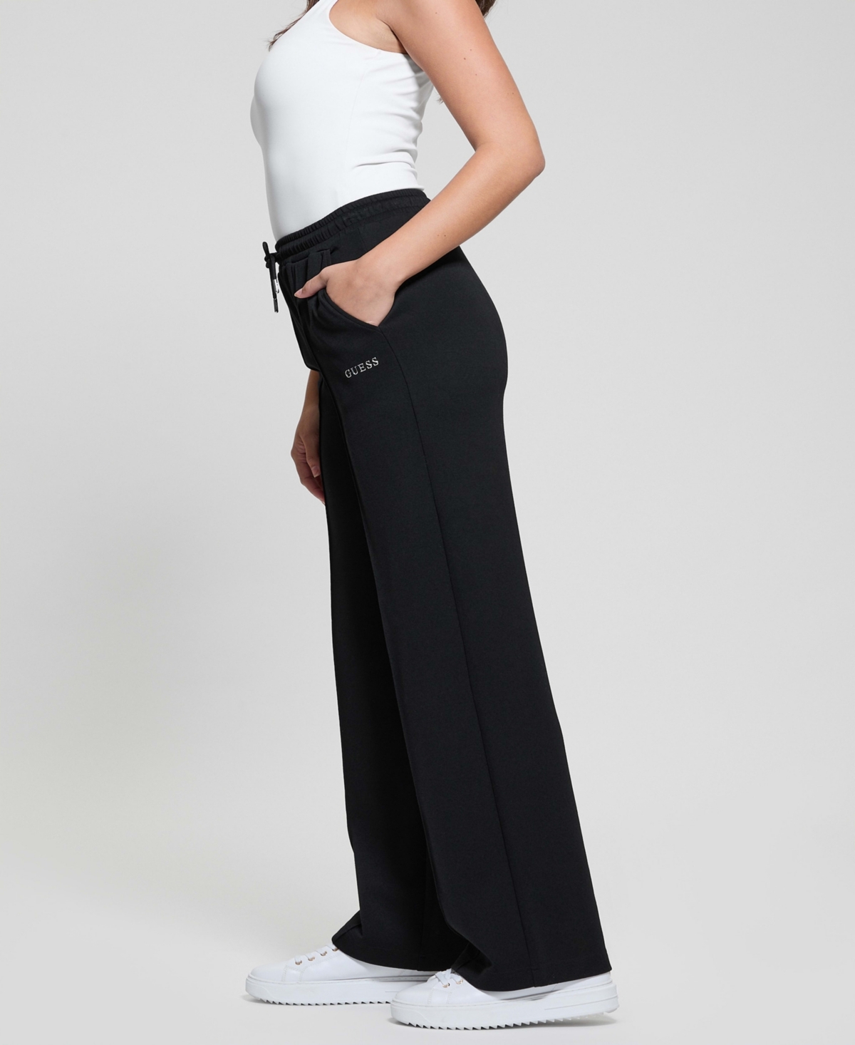 GUESS WOMEN'S GELSEY REGULAR-FIT STRAIGHT-LEG PANTS