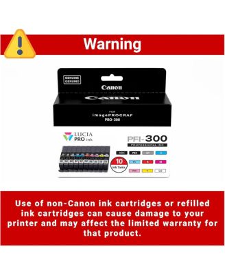 2 Pack PFI-300 14.4ml 10 Color Ink Pack