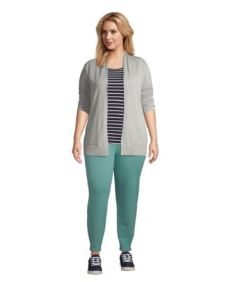 Plus Size Long Sleeve Open Long Cardigan Sweater