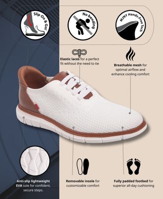 Charles Ave Mens Hands-Free Slip On Technology Lightweight Mesh Oxfords