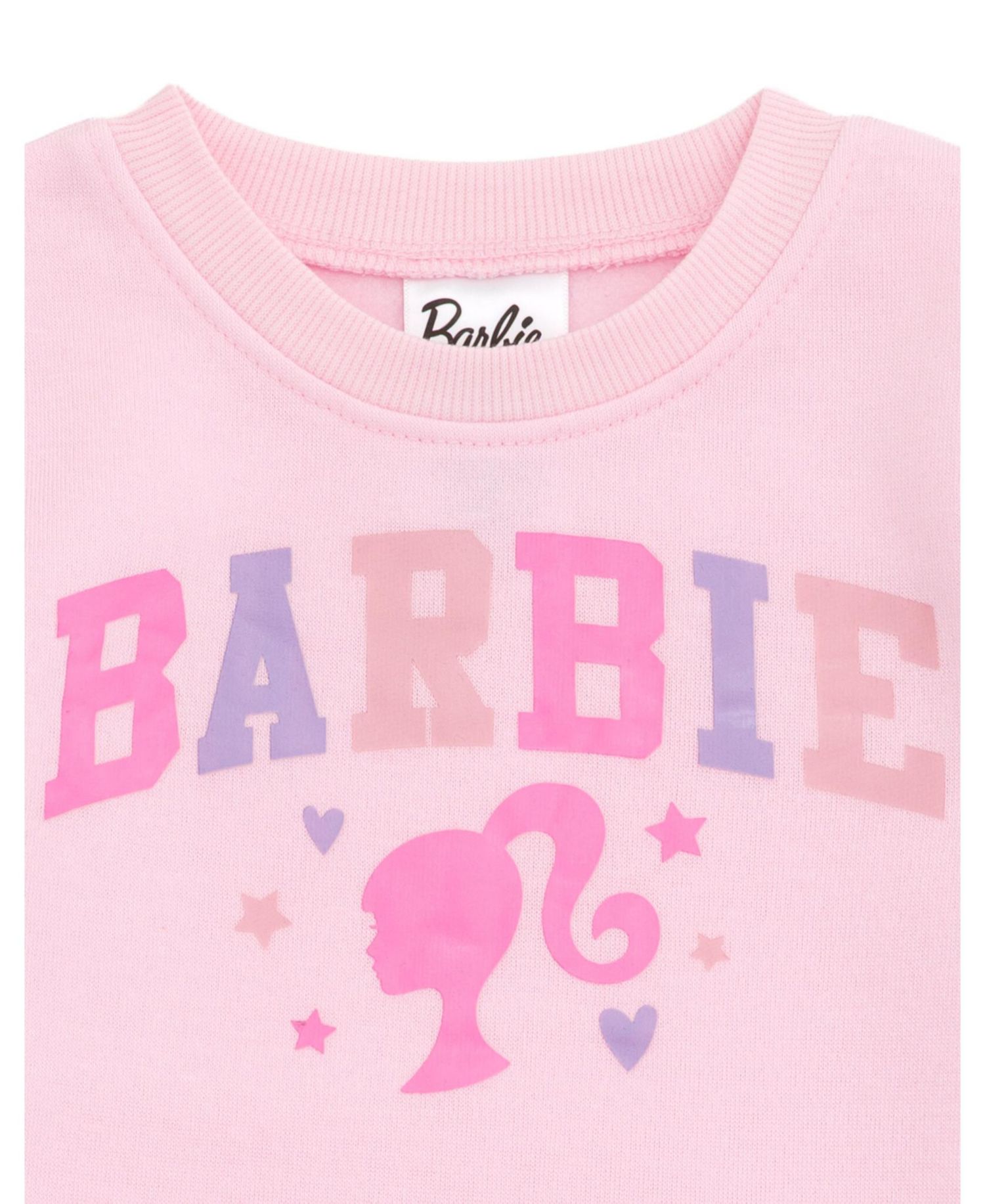 Girls Fleece Pullover Sweatshirt with Faux Fur Sleeves