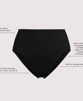 Plus Size Cheeky High Waisted Bikini Bottoms