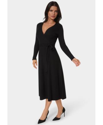 Women's Fit and Flare Midi Sweater Dress