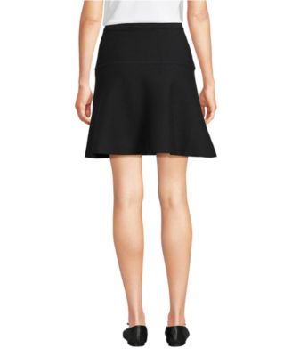 Women's Fine Gauge Cotton Sweater Above the Knee Circle Skirt