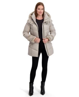 Women's Belted Puffer Coat