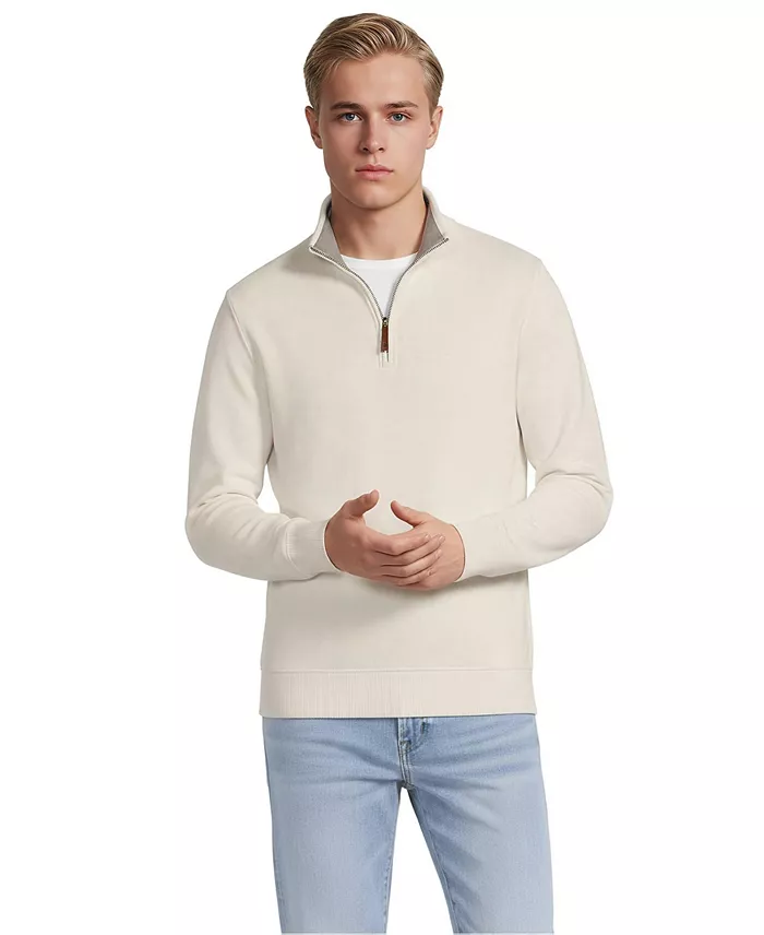Men's Bedford Rib Quarter Zip Pullover Sweater