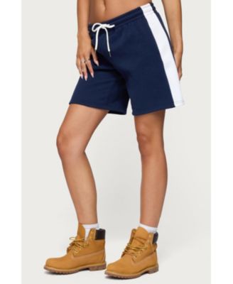 Women's Contrast Nylon Bermuda Shorts
