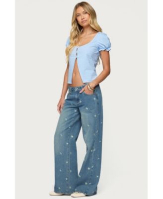 Womens Dorothea Split Front Top