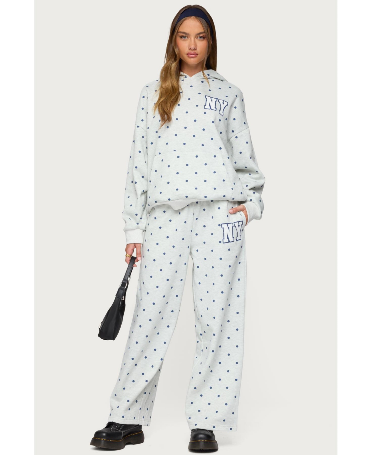 Edikted Women's Ny Babe Polka Dot Sweatpants